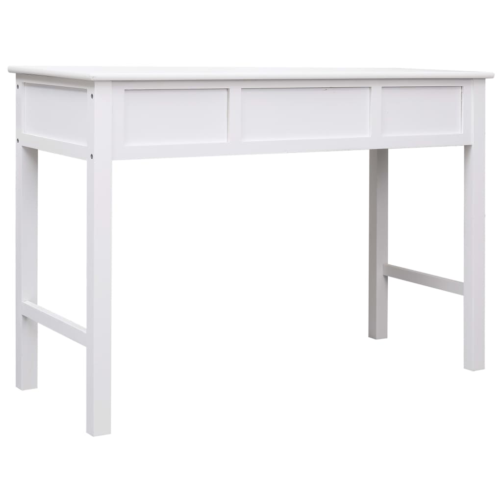 vidaXL Γραφείο Λευκό 110 x 45 x 76 εκ. Ξύλινο