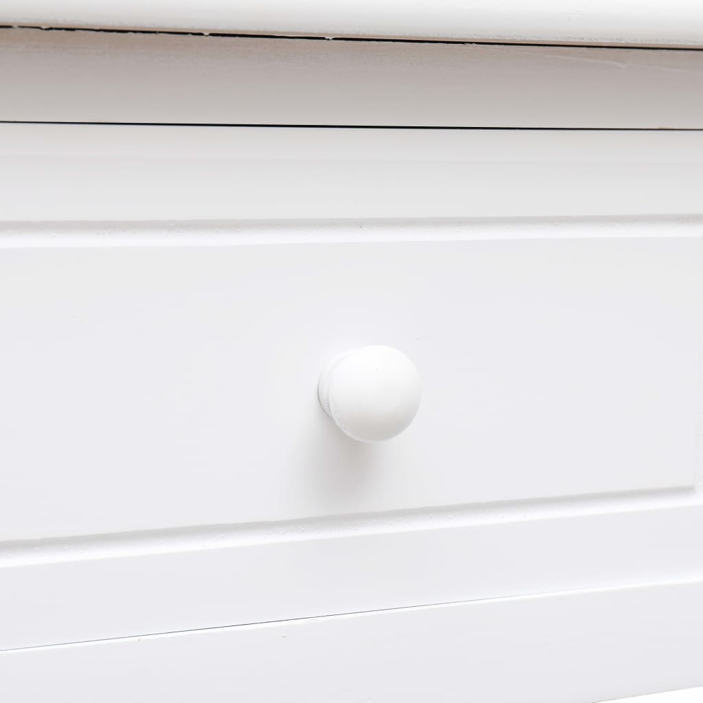 vidaXL Γραφείο Λευκό 110 x 45 x 76 εκ. Ξύλινο
