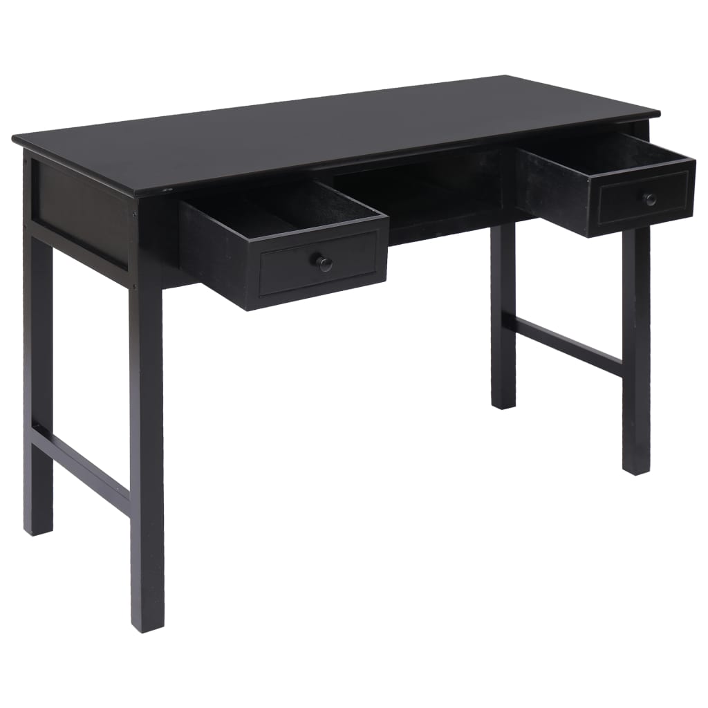 vidaXL Γραφείο Μαύρο 110 x 45 x 76 εκ. Ξύλινο