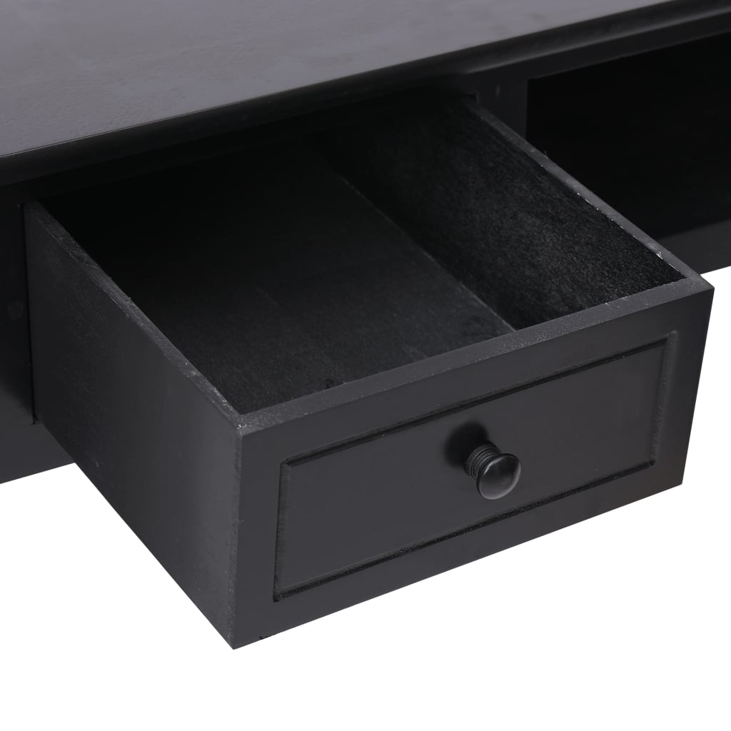 vidaXL Γραφείο Μαύρο 110 x 45 x 76 εκ. Ξύλινο