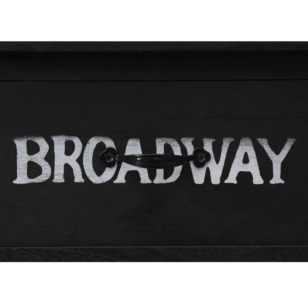 vidaXL Τραπέζι Κονσόλα Μαύρο 110 x 45 x 76 εκ. Ξύλινο