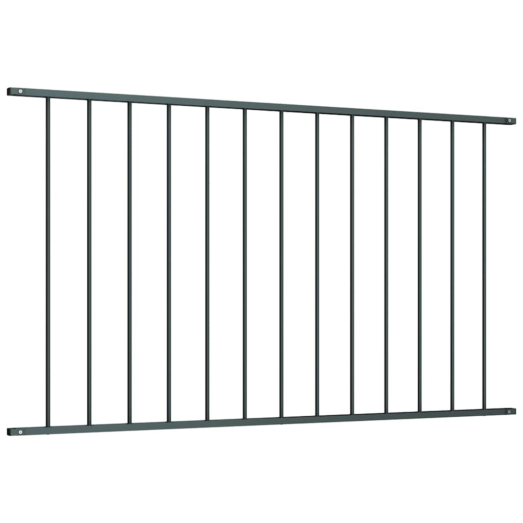 vidaXL Πάνελ Περίφραξης Ατσάλι με Ηλεκτροστατική Βαφή Ανθρακί 1,63x1,25 μ.