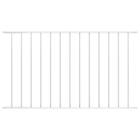 vidaXL Πάνελ Περίφραξης από Ατσάλι με Ηλεκτροστατική Βαφή 1,63x1,25 μ. Λευκό