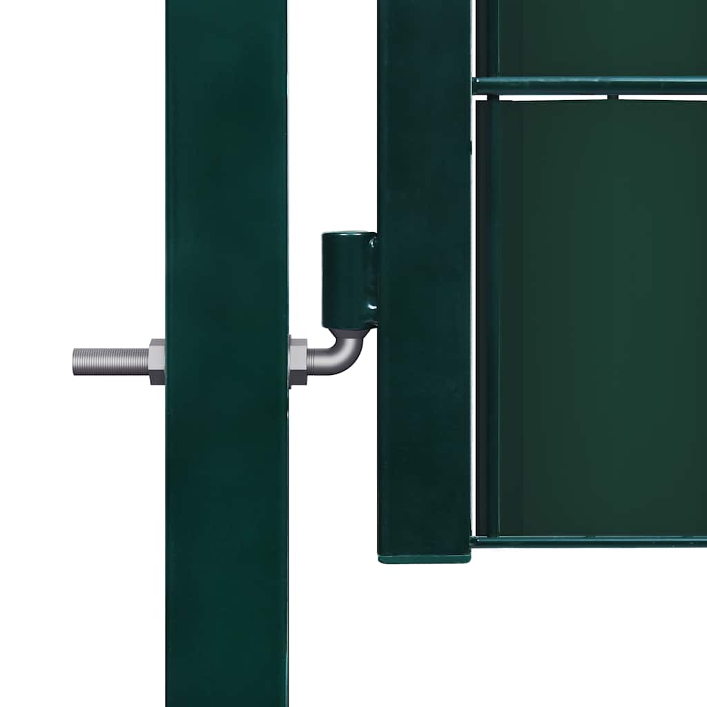 vidaXL Πόρτα Περίφραξης Πράσινη 100x164 εκ. από PVC και Ατσάλι
