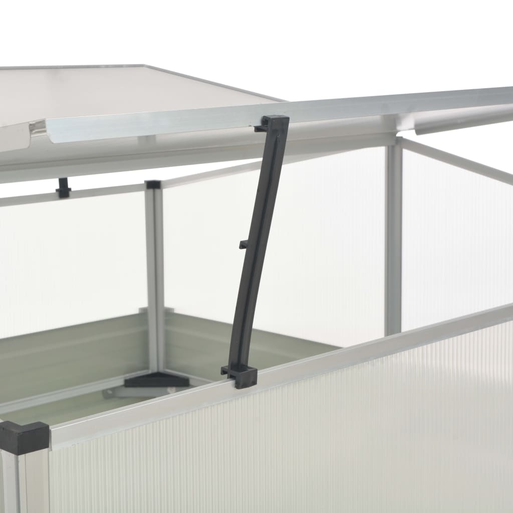 vidaXL Θερμοκήπιο Σπορείο Καφέ 100x100x85 εκ. από Γαλβανισμένο Χάλυβα