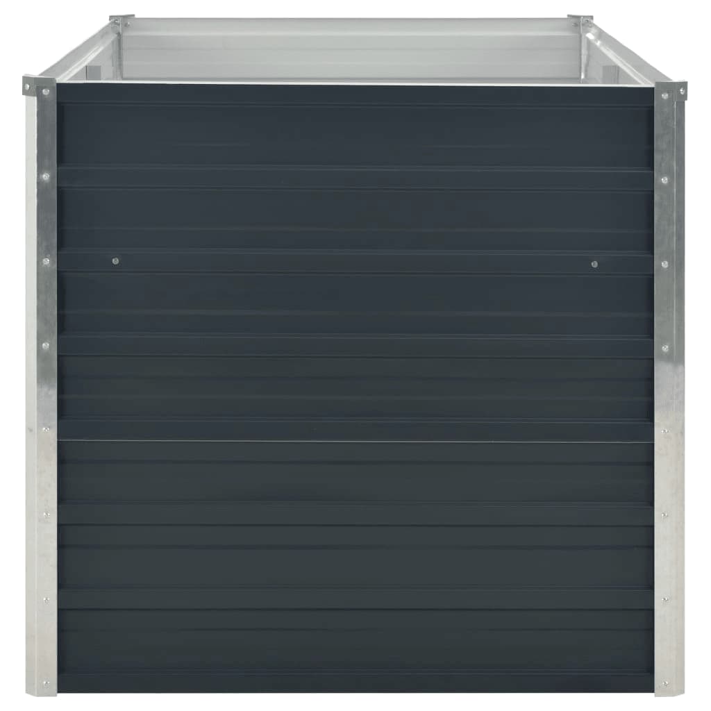 vidaXL Ζαρντινιέρα Ψηλή Ανθρακί 160x80x77 εκ. από Γαλβανισμένο Χάλυβα