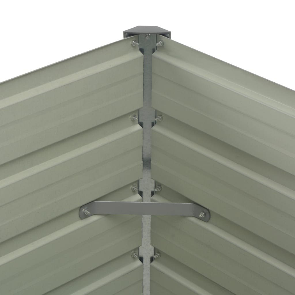 vidaXL Ζαρντινιέρα Ψηλή Ανθρακί 100x100x77 εκ. Γαλβανισμένος Χάλυβας