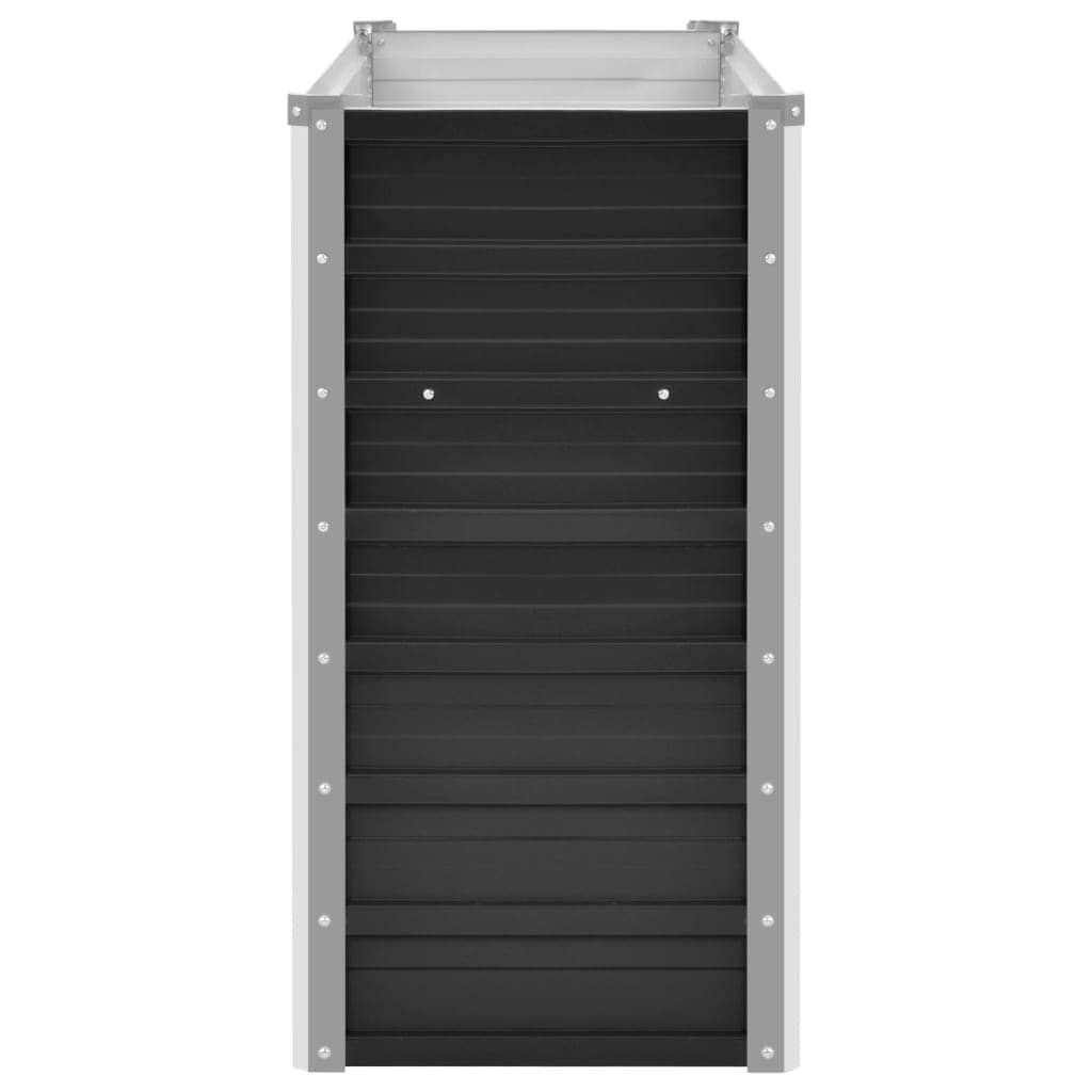 vidaXL Ζαρντινιέρα Υπερυψωμένη Ανθρακί 160x40x77 εκ. Γαλβαν. Χάλυβας