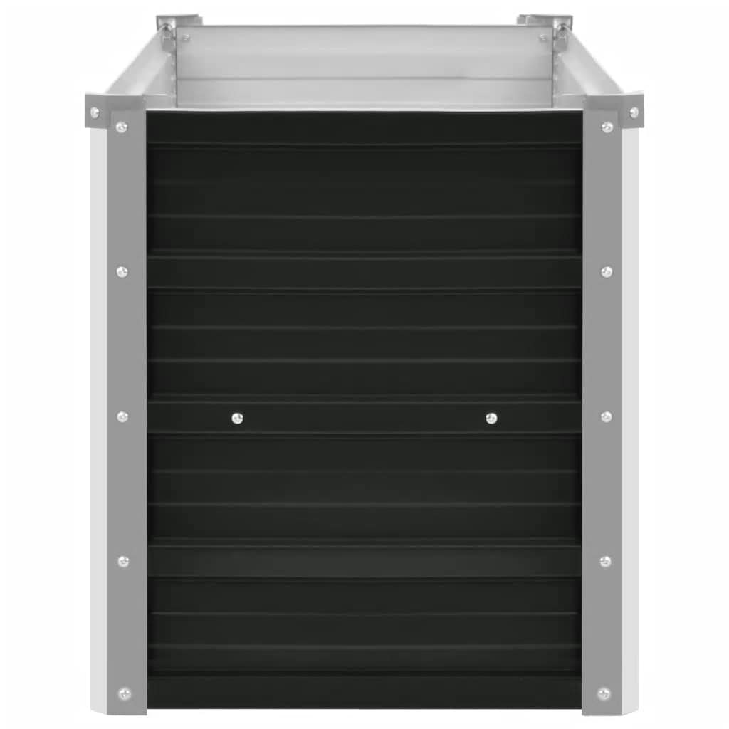 vidaXL Ζαρντινιέρα Υπερυψωμένη Ανθρακί 160x40x45 εκ. Γαλβαν. Χάλυβας