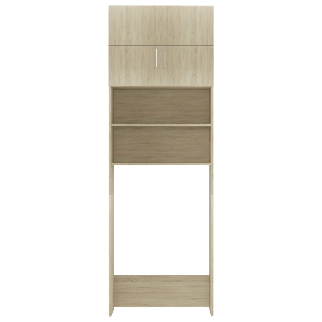vidaXL Ντουλάπι Πλυντηρίου Χρώμα Sonoma Δρυς 64x25,5x190εκ Επεξ. Ξύλο