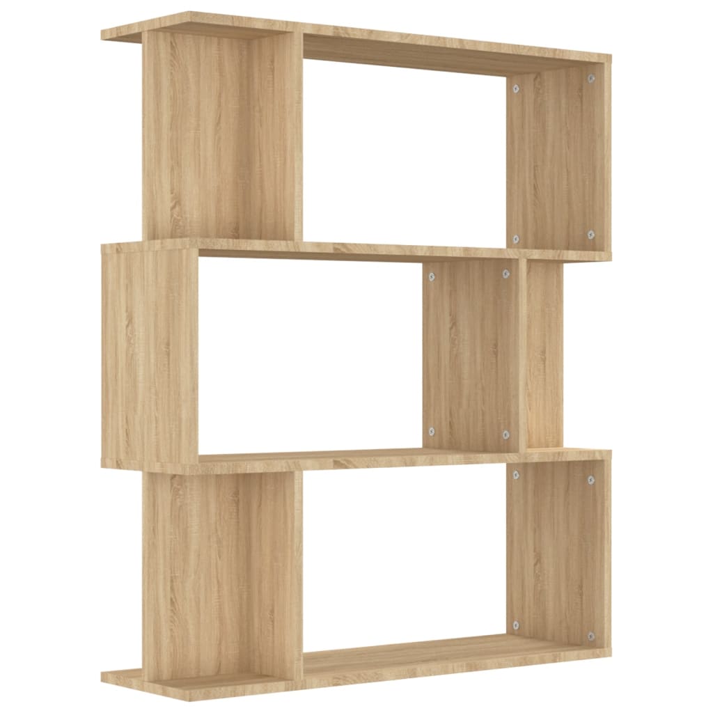 vidaXL Βιβλιοθήκη/Διαχωριστικό Sonoma Δρυς 80x24x96 εκ. Επεξ. Ξύλο