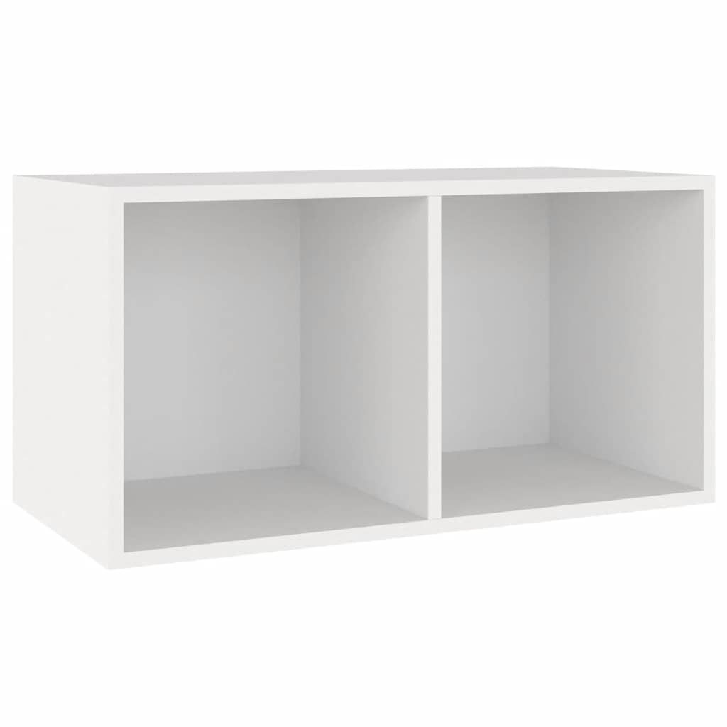 vidaXL Έπιπλο Δίσκων Βινυλίου Λευκό 71x34x36 εκ. Επεξεργ. Ξύλο