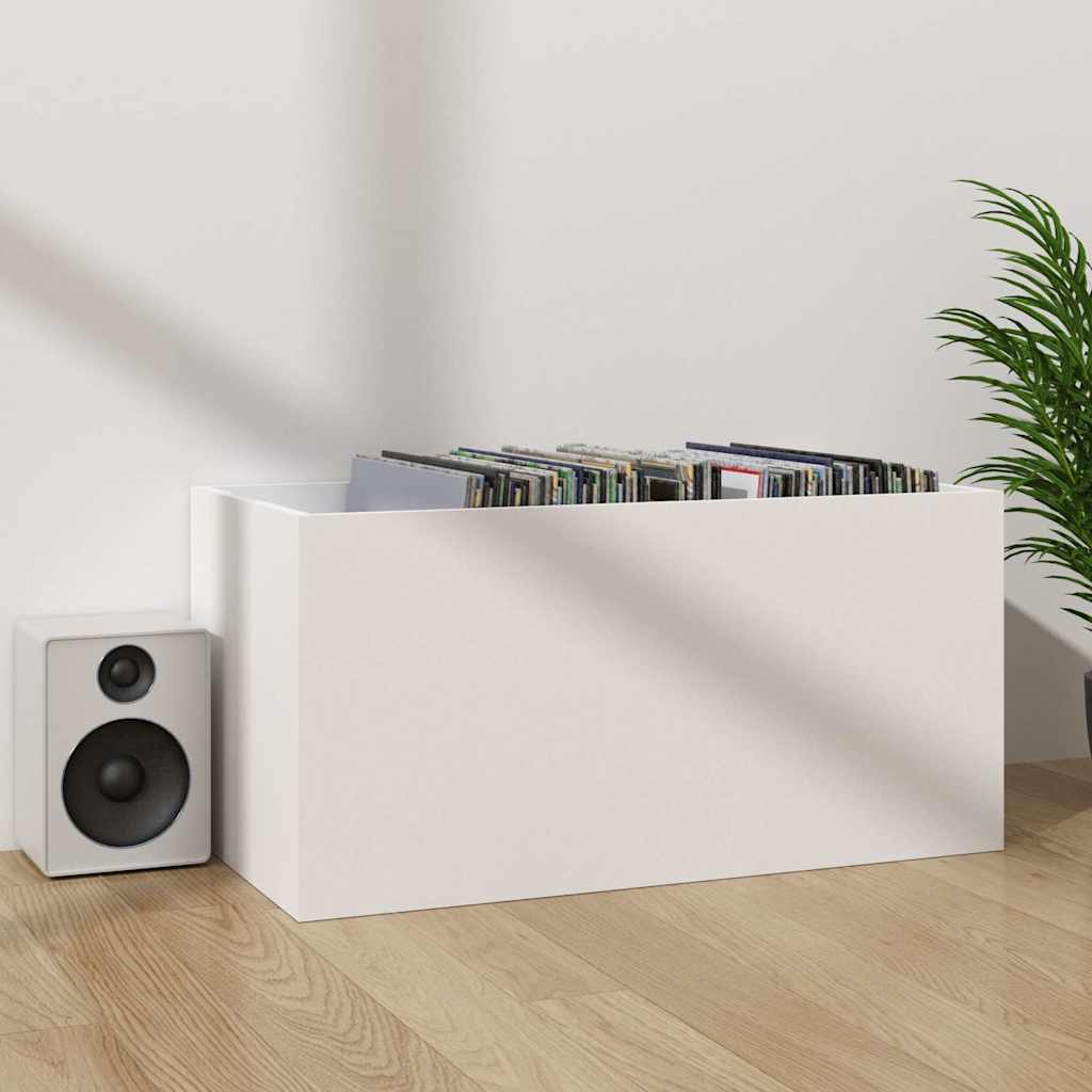 vidaXL Έπιπλο Δίσκων Βινυλίου Λευκό 71x34x36 εκ. Επεξεργ. Ξύλο