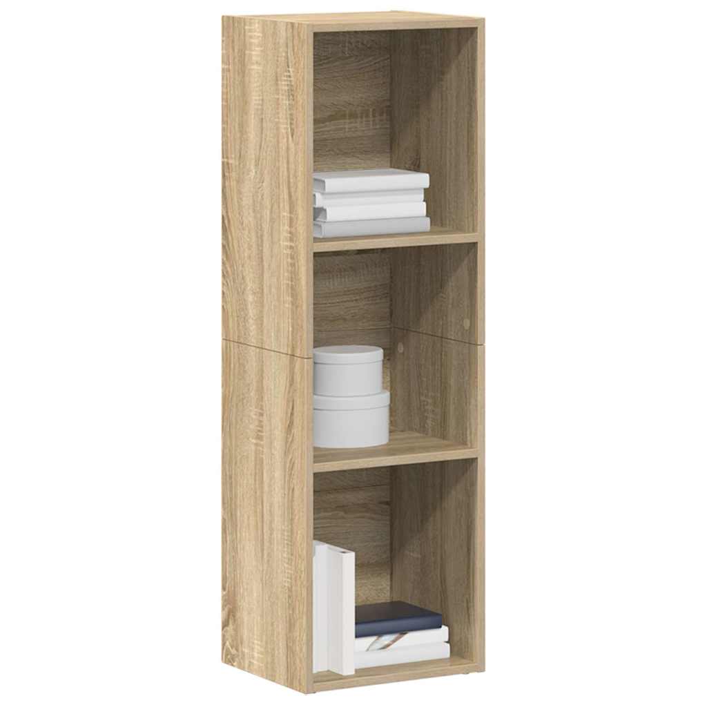 vidaXL Βιβλιοθήκη/Έπιπλο TV Sonoma Δρυς 36x30x114 εκ. από Μοριοσανίδα