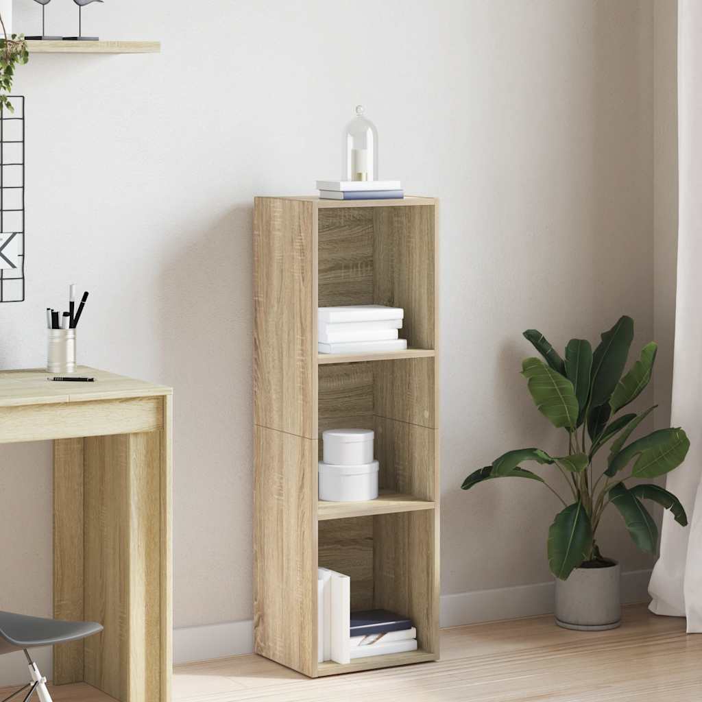 vidaXL Βιβλιοθήκη/Έπιπλο TV Sonoma Δρυς 36x30x114 εκ. από Μοριοσανίδα