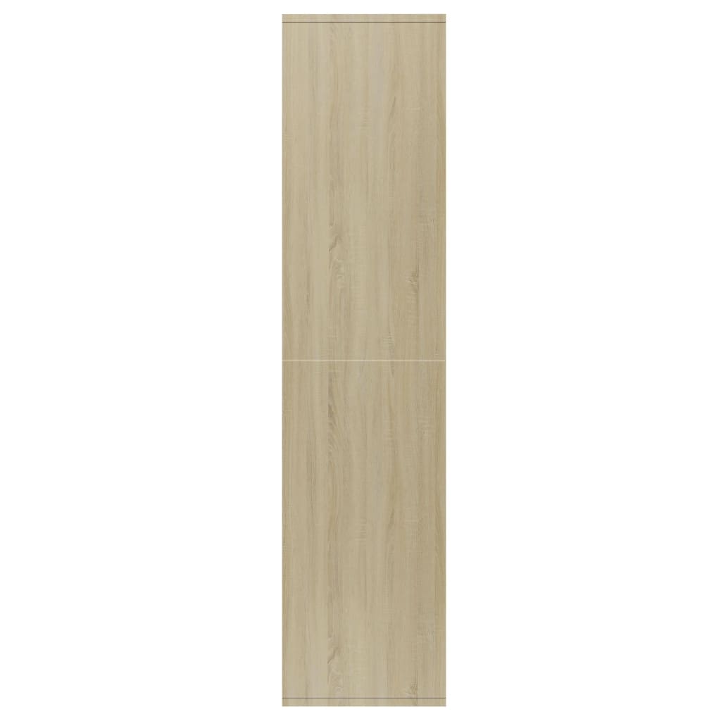 vidaXL Ραφιέρα/Βιβλιοθήκη Λευκή/Sonoma 66x30x130 εκ. από Μοριοσανίδα
