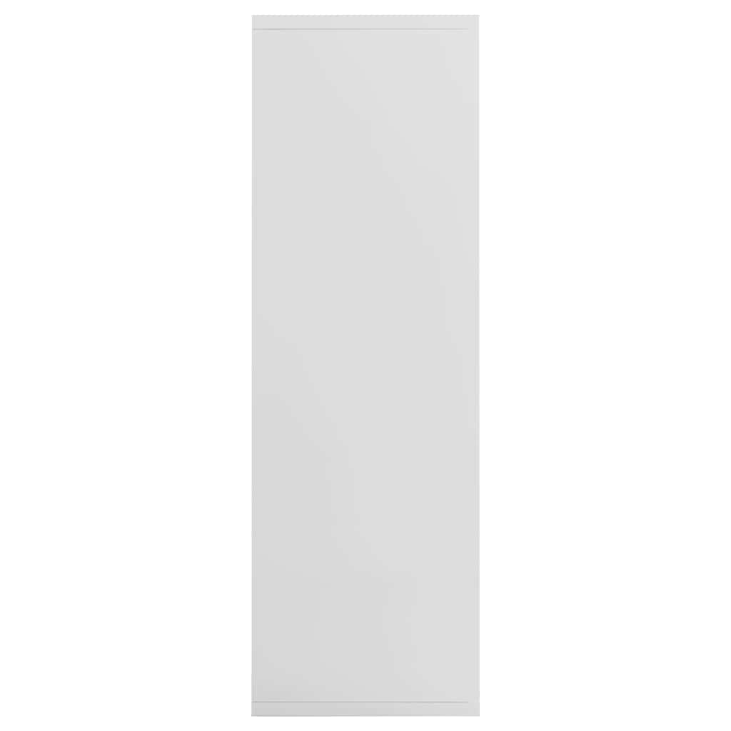 vidaXL Ραφιέρα / Βιβλιοθήκη Γυαλιστερό Λευκό 50x25x80 εκ. Επεξ. Ξύλο