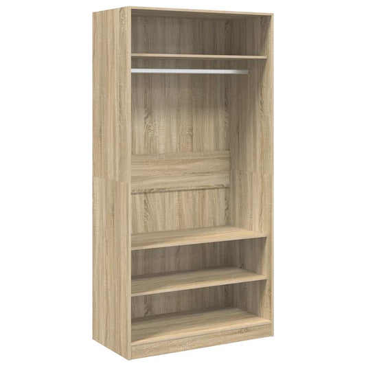 vidaXL Ντουλάπα Χρώμα Sonoma Δρυς 100 x 50 x 200 εκ. από Επεξ. Ξύλο