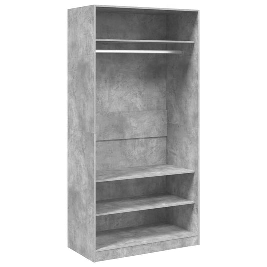 vidaXL Ντουλάπα Γκρι του Σκυροδέματος 100 x 50 x 200 εκ. Μοριοσανίδα