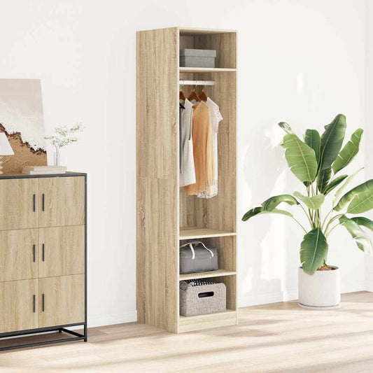 vidaXL Ντουλάπα Χρώμα Sonoma Δρυς 50 x 50 x 200 εκ. από Επεξ. Ξύλο