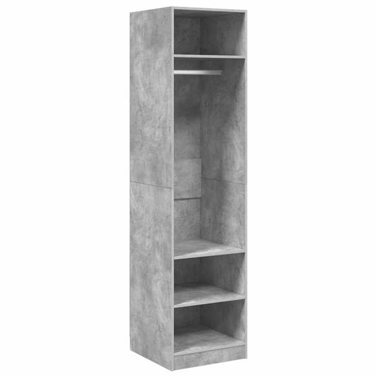 vidaXL Ντουλάπα Γκρι του Σκυροδέματος 50 x 50 x 200 εκ. Επεξ. Ξύλο