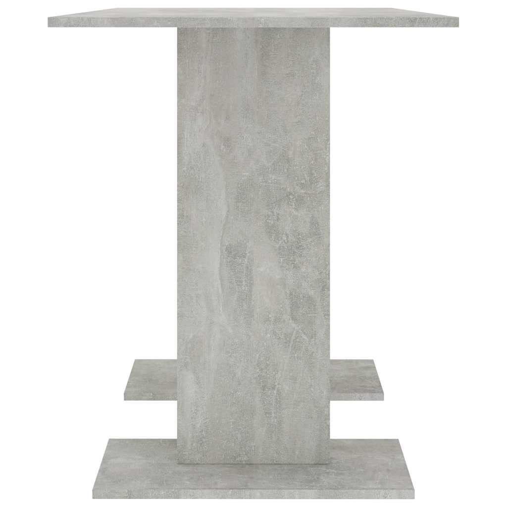 vidaXL Τραπεζαρία Γκρι του Σκυροδέματος 110x60x75 εκ. από Επεξ. Ξύλο