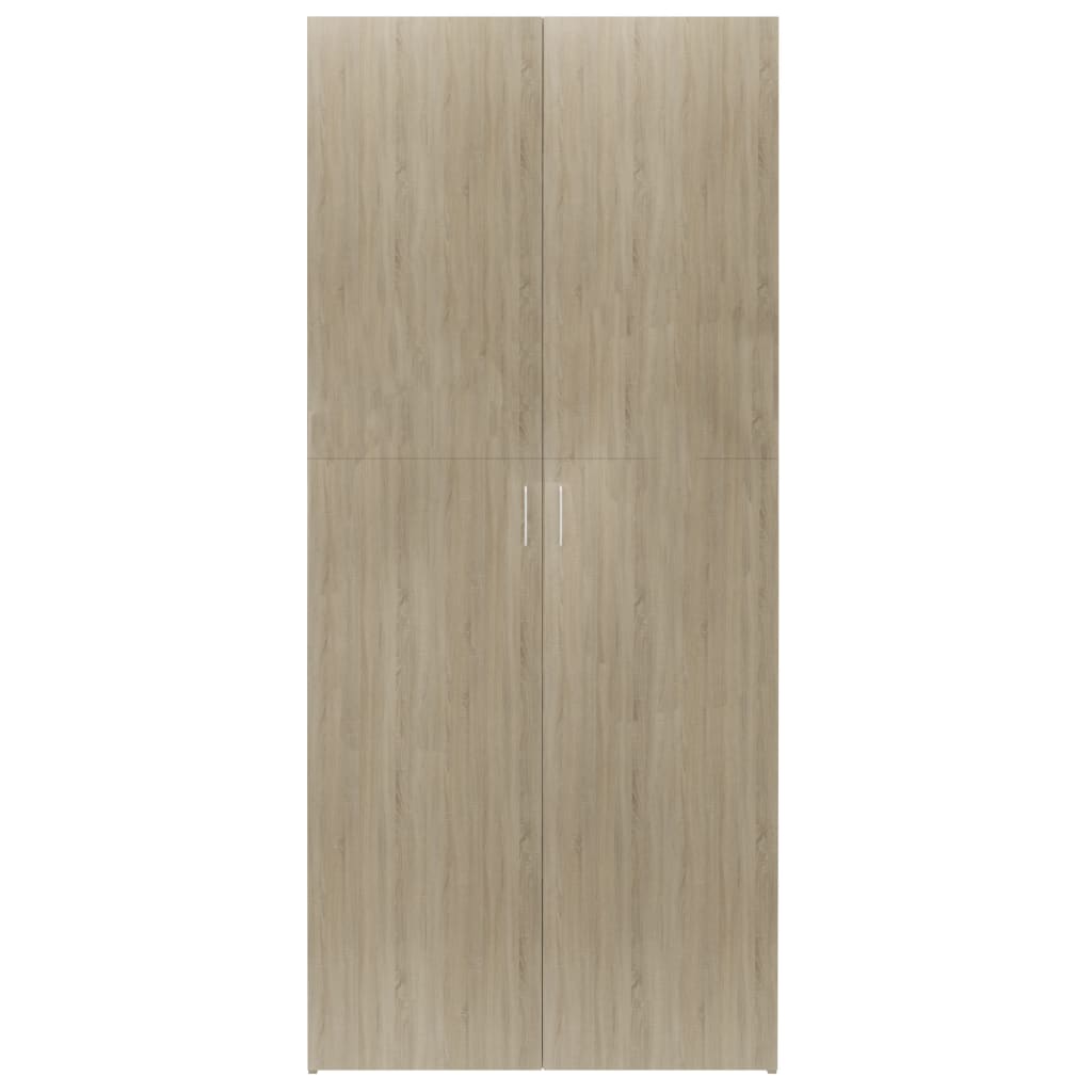 vidaXL Παπουτσοθήκη Sonoma Δρυς 80 x 35,5 x 180 εκ. από Επεξ. Ξύλο