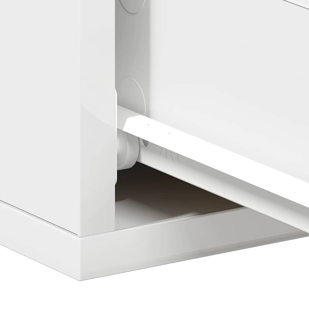 vidaXL Κομοδίνα Κρεμαστά 2 τεμ. Λευκά 40 x 30 x 15 εκ. Επεξ. Ξύλο