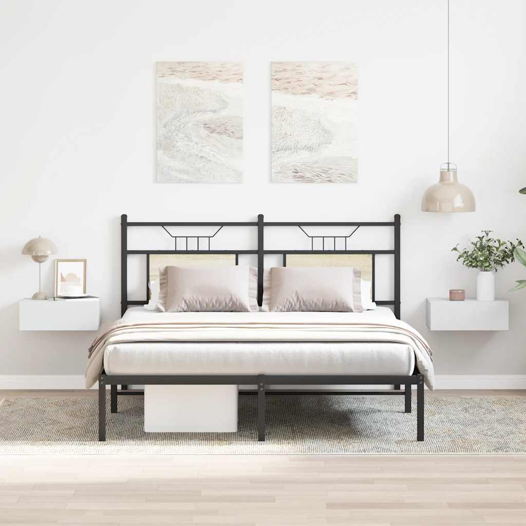 vidaXL Κομοδίνα Κρεμαστά 2 τεμ. Λευκά 40 x 30 x 15 εκ. Επεξ. Ξύλο