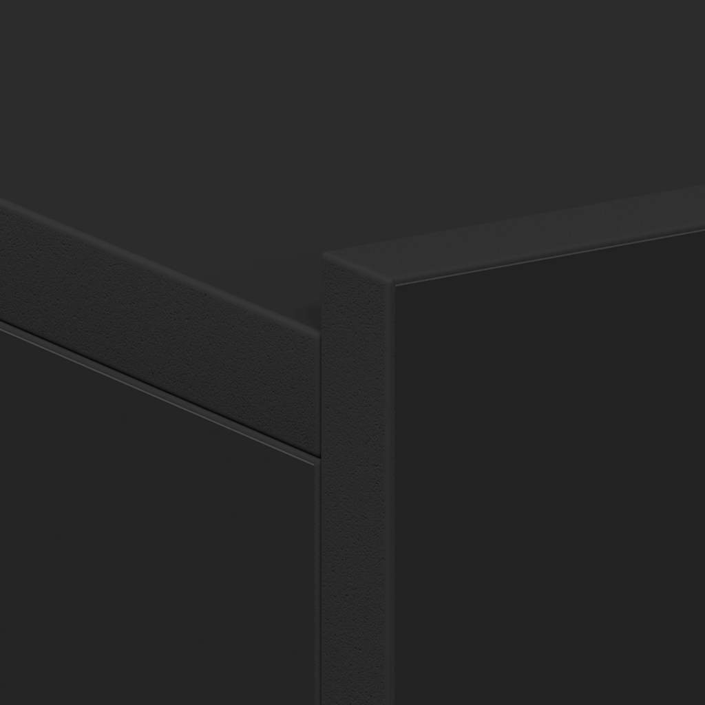 vidaXL Κομοδίνα Κρεμαστά 2 τεμ. Μαύρα 40x30x15 εκ. από Επεξ. Ξύλο
