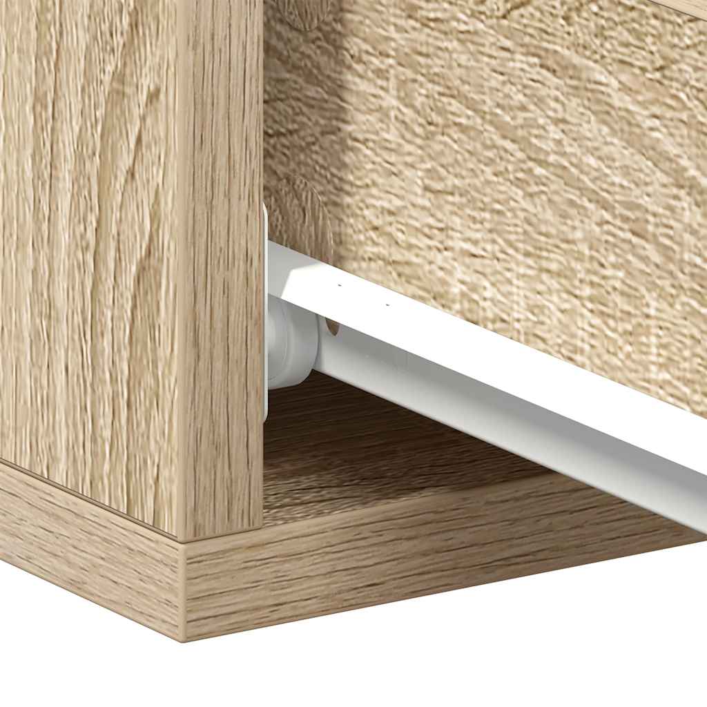 vidaXL Κομοδίνα Κρεμαστά 2 τεμ. Sonoma Δρυς 40x30x15εκ. από Επεξ. Ξύλο