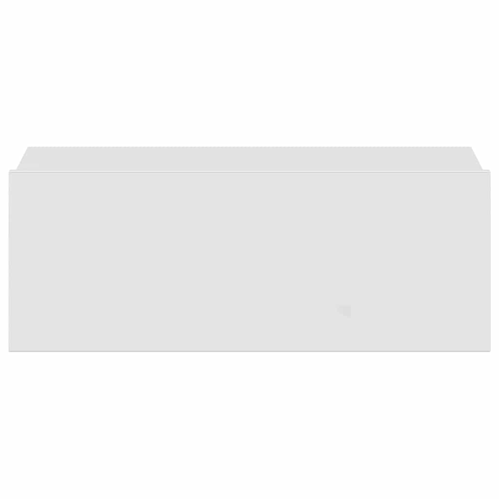 vidaXL Κομοδίνα Κρεμαστά 2 τεμ. Γυαλ. Λευκό 40x30x15εκ. από Επεξ. Ξύλο