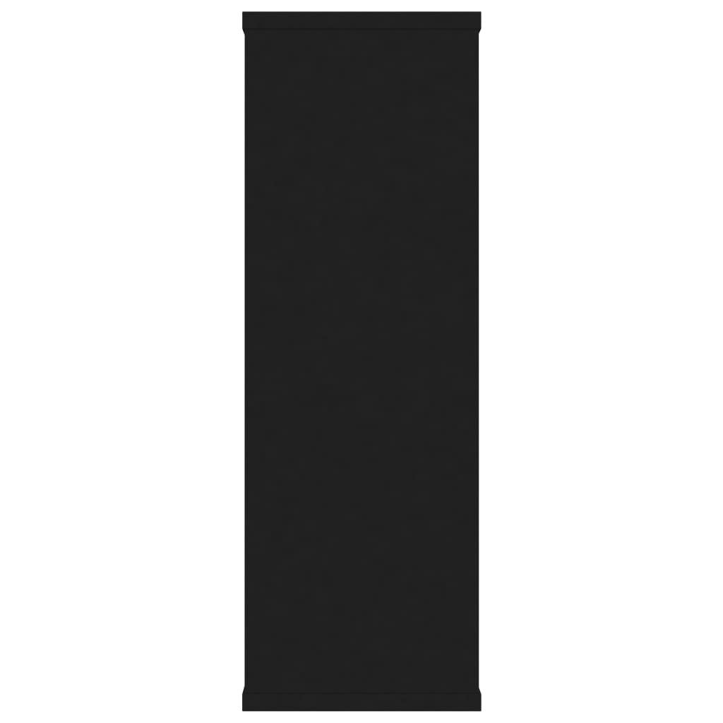 vidaXL Ραφιέρα Τοίχου Μαύρη 104 x 20 x 58,5 εκ. από Επεξεργασμένο Ξύλο