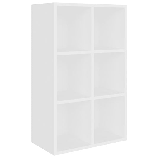 vidaXL Ραφιέρα / Βιβλιοθήκη Λευκό 66x30x98 εκ. από Επεξεργασμένο Ξύλο