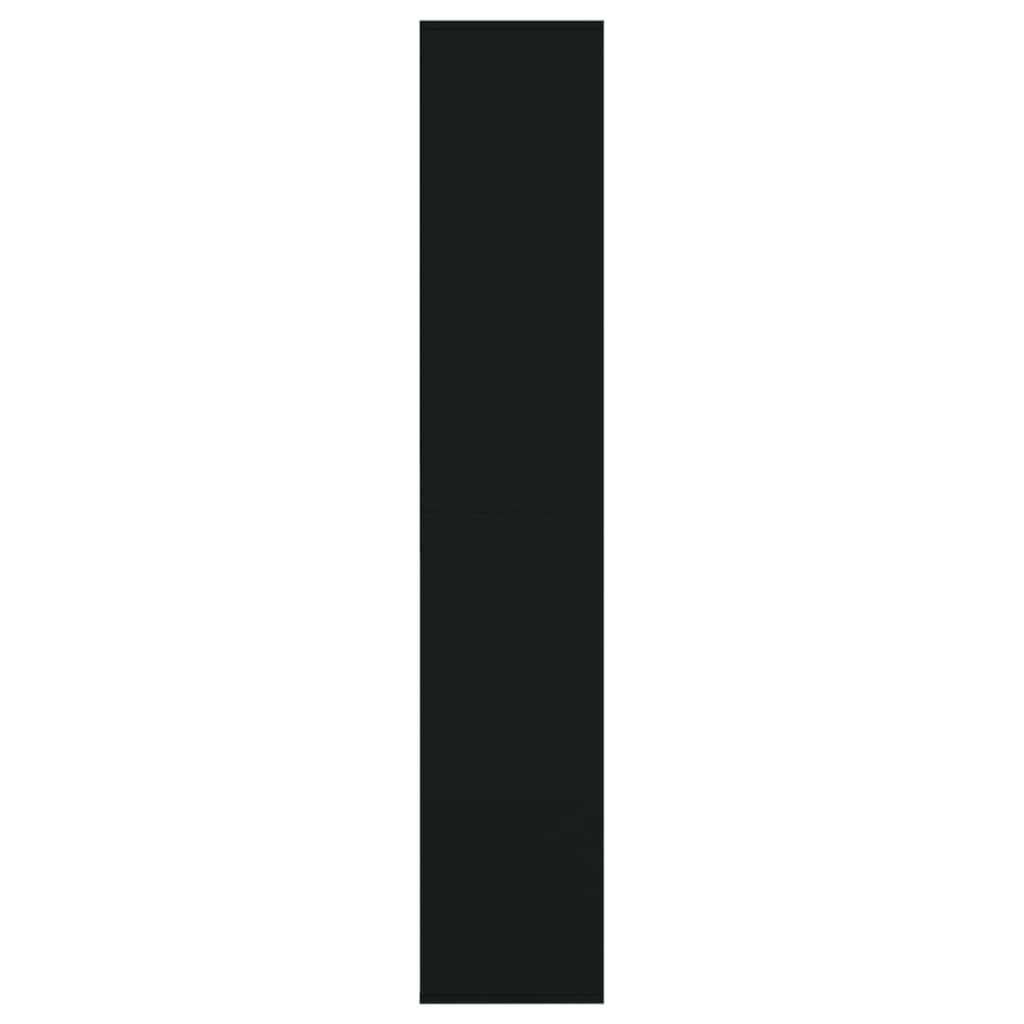 vidaXL Παπουτσοθήκη Μαύρη 54 x 34 x 183 εκ. από Επεξεργασμένο Ξύλο