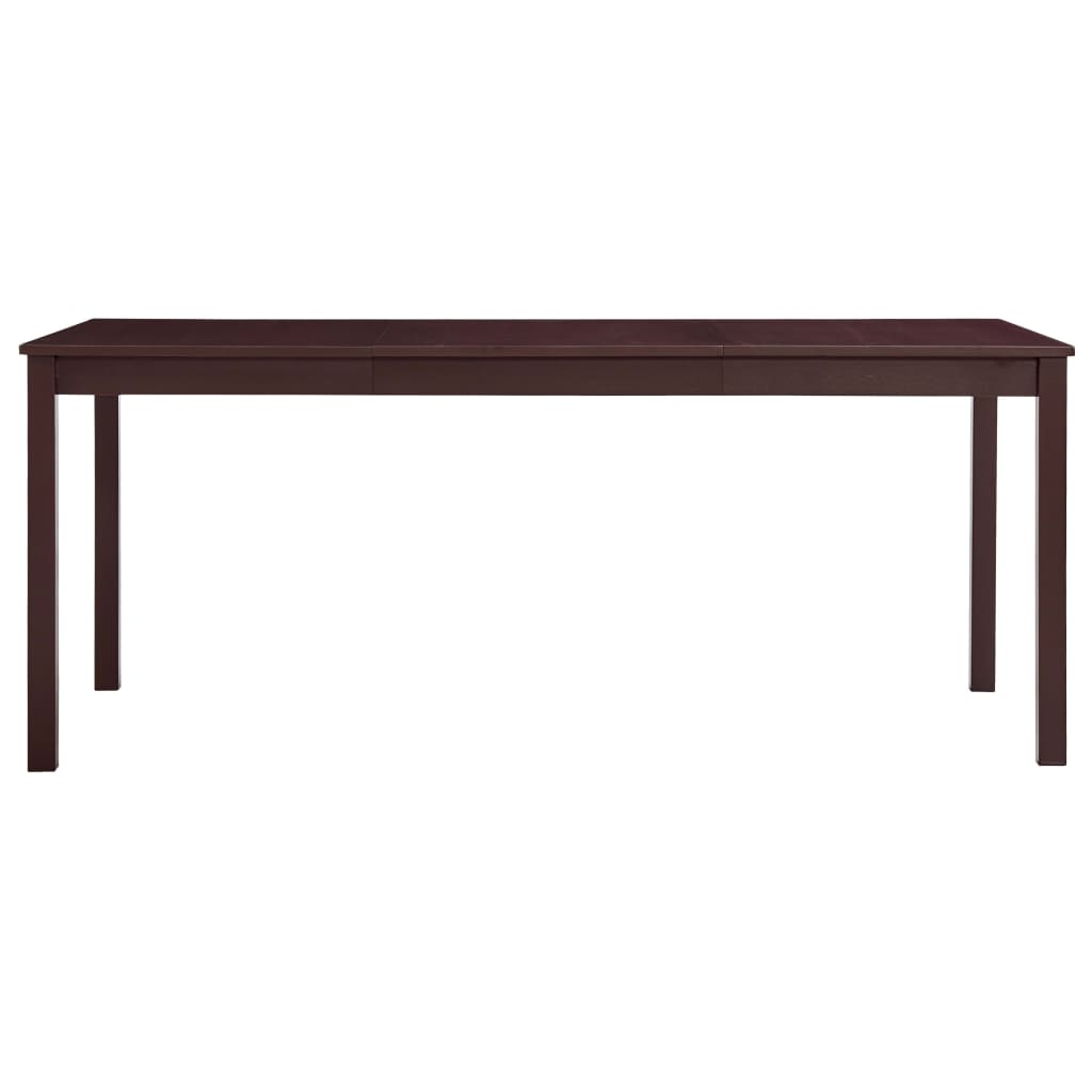 vidaXL Τραπεζαρία Σκούρο Καφέ 180 x 90 x 73 εκ. από Ξύλο Πεύκου