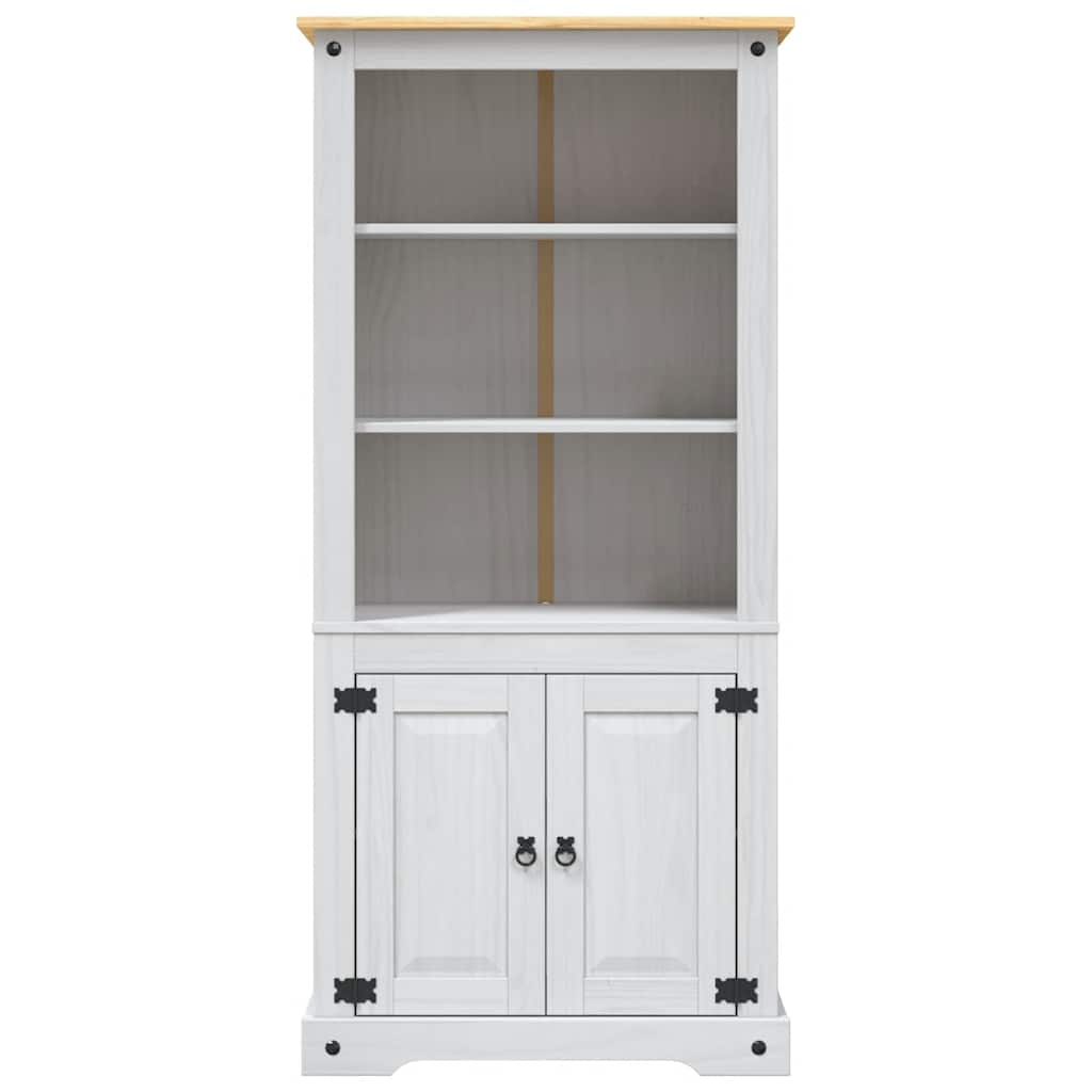 vidaXL Έπιπλο Τηλ. Μεξικ. Στιλ Corona Λευκό 80x40x170 εκ. Ξύλο Πεύκου