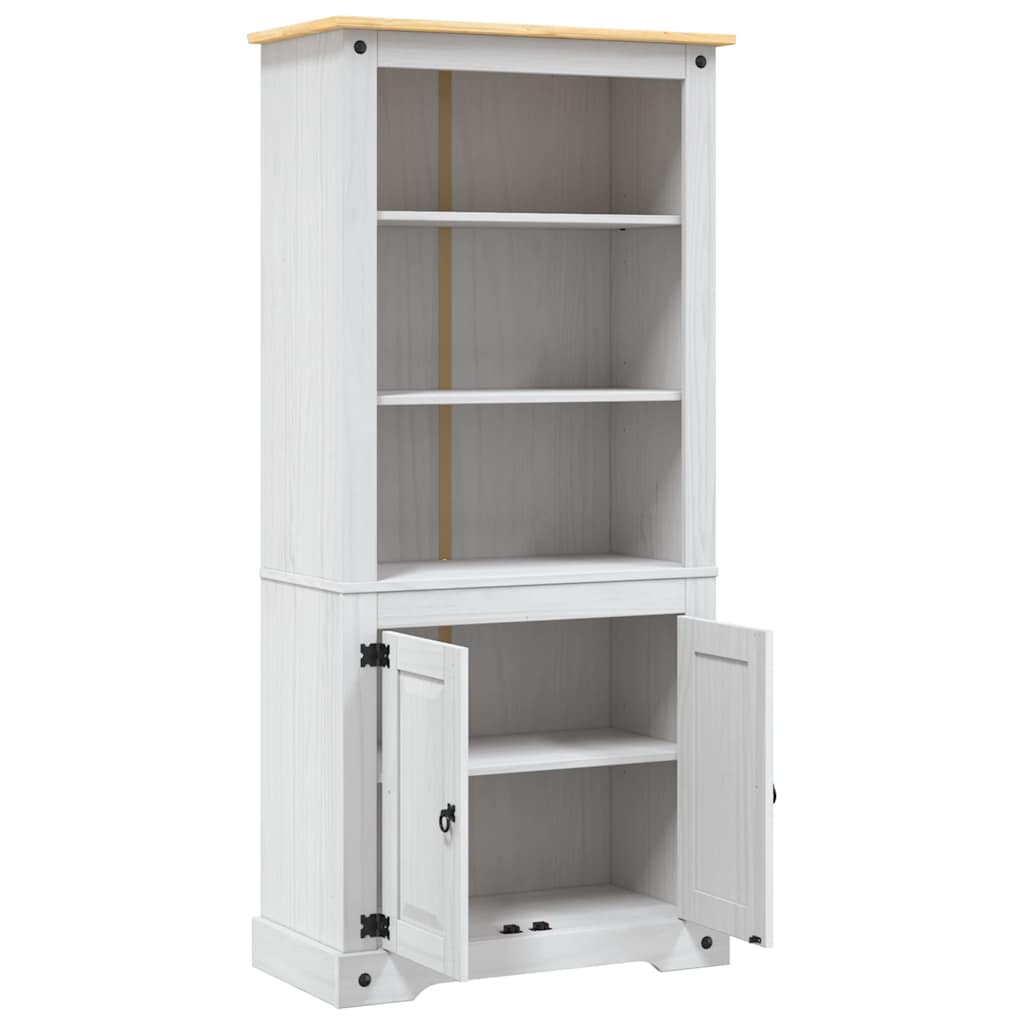 vidaXL Έπιπλο Τηλ. Μεξικ. Στιλ Corona Λευκό 80x40x170 εκ. Ξύλο Πεύκου