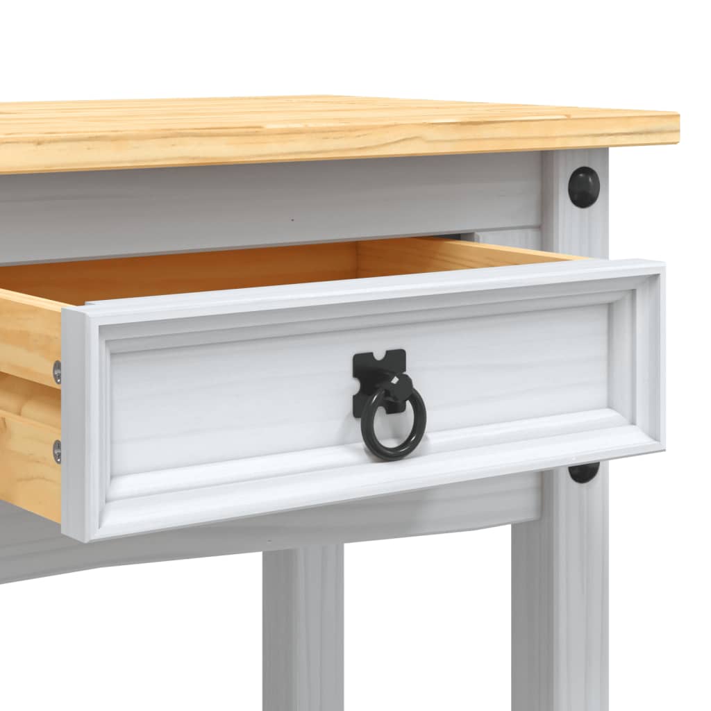 vidaXL Τραπέζι Κονσόλα Μεξικ. Corona Λευκό 90x34,5x73 εκ. Ξύλο Πεύκου