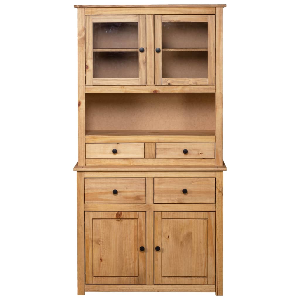 vidaXL Μπουφές 93 x 40,5 x 180 εκ. από Μασίφ Ξύλο Πεύκου Σειρά Panama