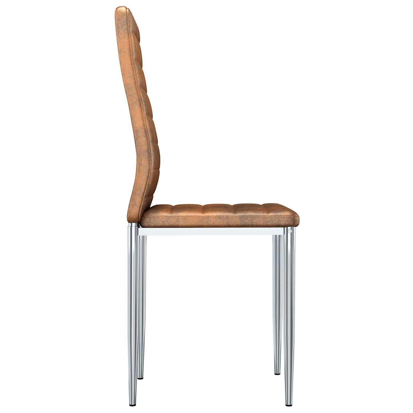 vidaXL Καρέκλες φαγητού 2 pcs Καφέ 41.5 x 48 x 99 εκ