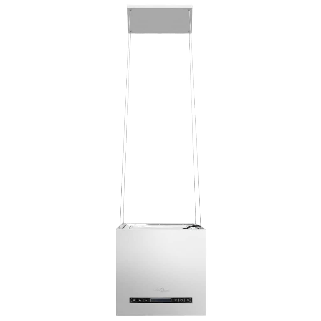 vidaXL Απορροφητήρας Νησίδα Κρεμαστός Αφής με LCD 37 εκ. Ανοξ. Ατσάλι
