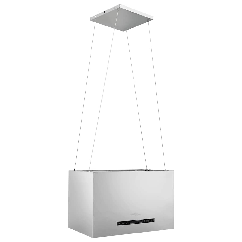 vidaXL Απορροφητήρας Νησίδα Κρεμαστός Αφής με LCD 55 εκ. Ανοξ. Ατσάλι