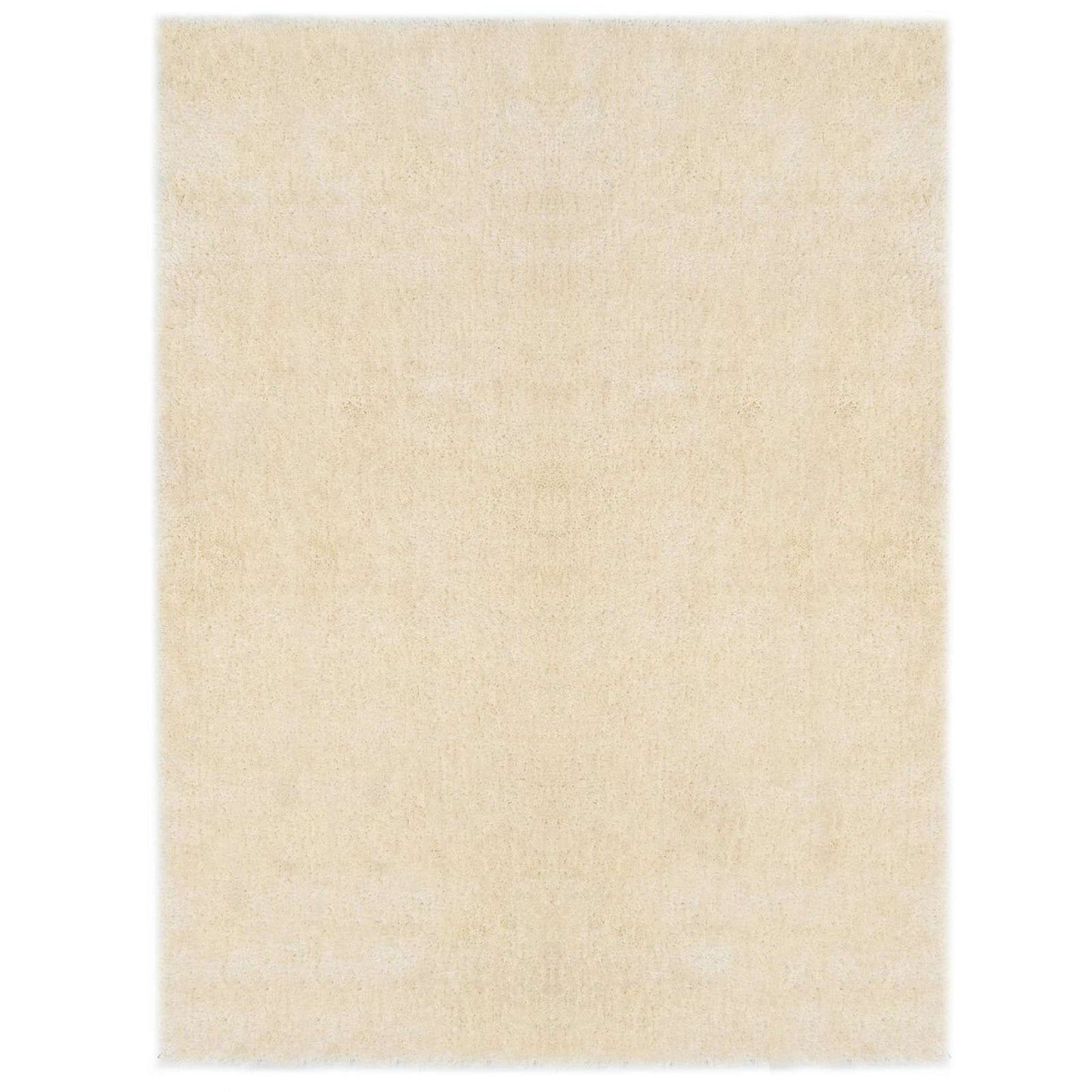 vidaXL Αφράτο Χαλάκι Περιοχής Κρεμ 120 x 160 cm Πολυαιθυλένιο
