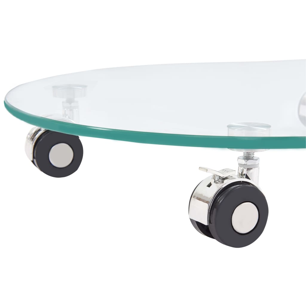 vidaXL Τραπεζάκι Σαλονιού 45 x 40 x 58 εκ. από Ψημένο Γυαλί