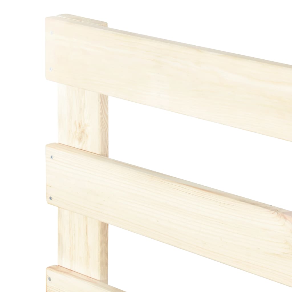 vidaXL Πλαίσιο Κρεβατιού 100 x 200 εκ. Παλέτες από Μασίφ Ξύλο Πεύκου