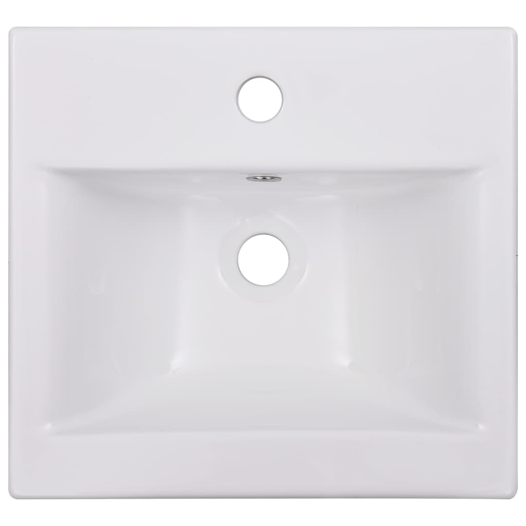 vidaXL Νιπτήρας Ένθετος Λευκός 42 x 39 x 18 εκ. Κεραμικός