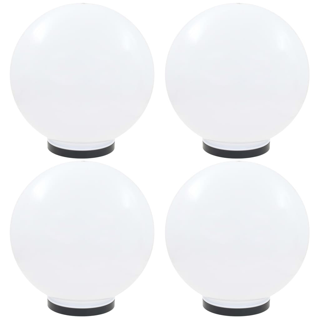 vidaXL Φωτιστικά Μπάλα LED 4 τεμ. Σφαιρικά 40 εκ. Ακρυλικά (PMMA)