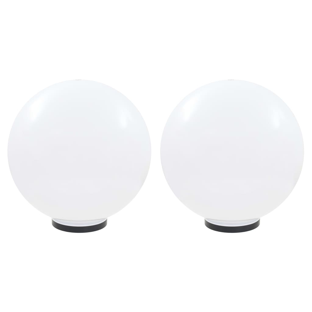 vidaXL Φωτιστικά Μπάλα LED 2 τεμ. Σφαιρικά 50 εκ. Ακρυλικά (PMMA)