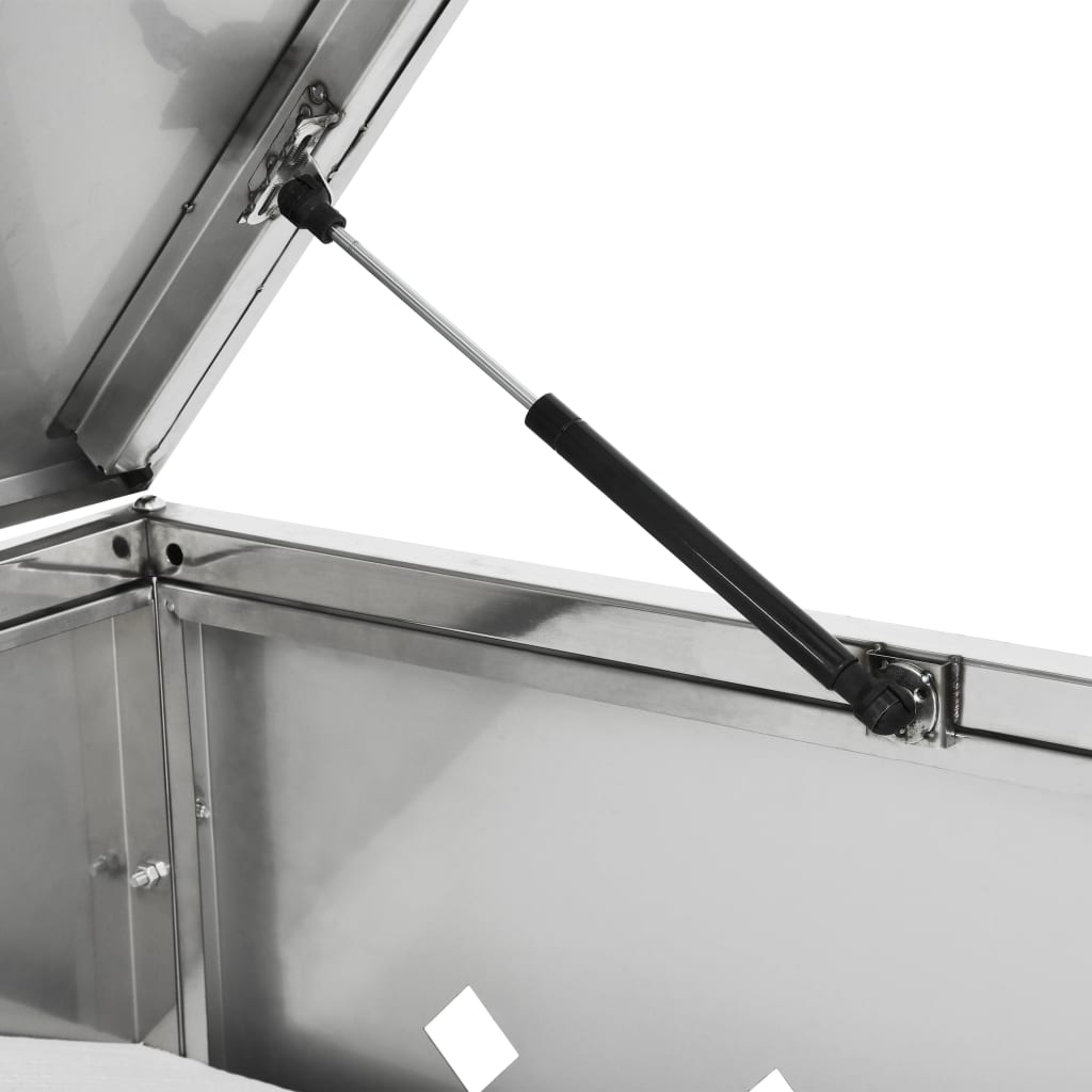 vidaXL Πλαίσιο Διπλό για Κάδους Απορριμμάτων 240 L Ανοξείδωτο Ατσάλι